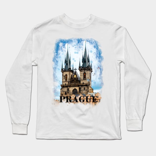 prague Long Sleeve T-Shirt by Polli